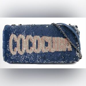 Authentic CHANEL CocoCuba Blue Sequin Crossbody Bag